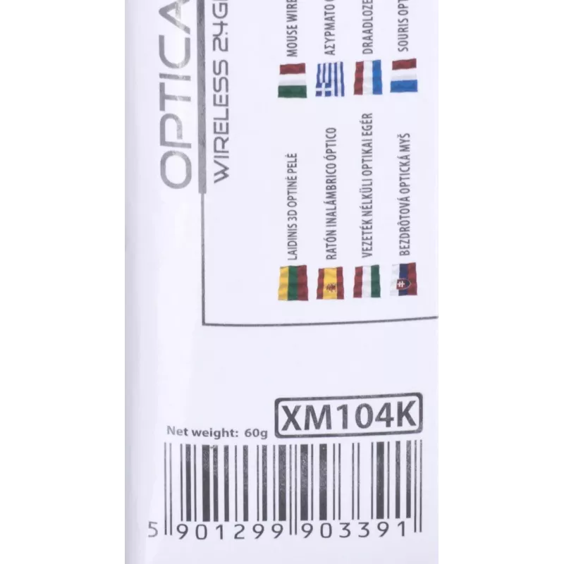 Extreme XM104K Maus USB Typ-A Optisch 1000 DPI Rechtshändig