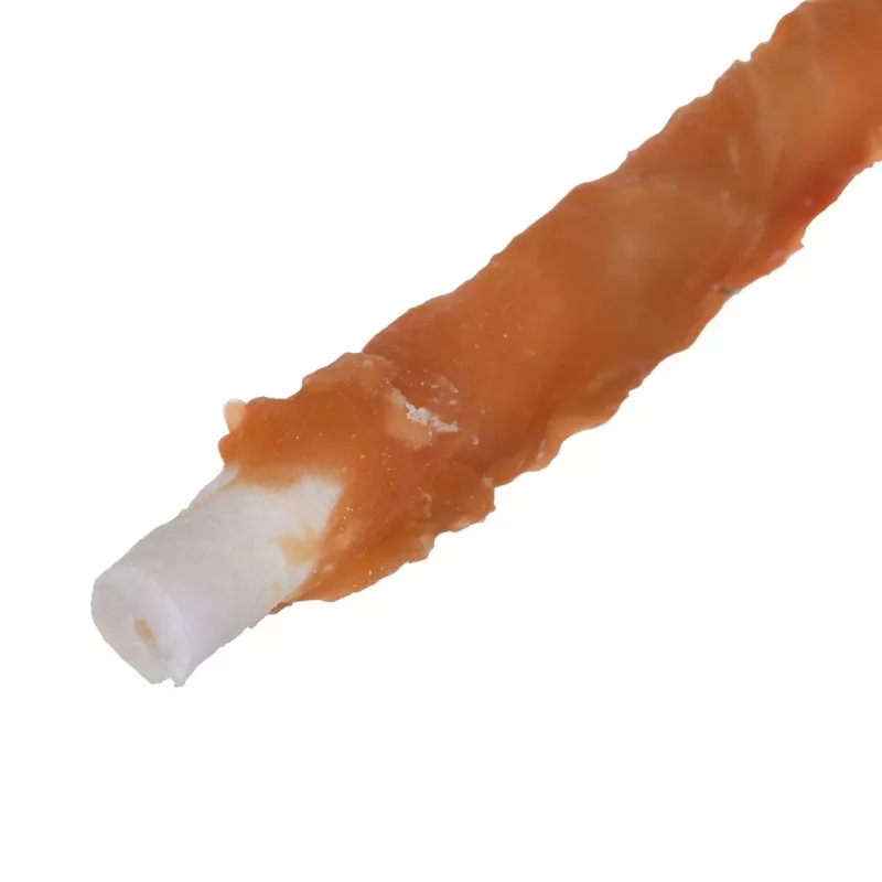 Hundeleckerlis PETITTO Hühnchen-Wrapsticks 500 g — Hühnchengeschmack-Kausticks, 60 % Protein, 18 % Feuchtigkeit