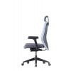 Up Up Athene ergonomischer Bürostuhl Schwarz, Grau + Blauer Stoff