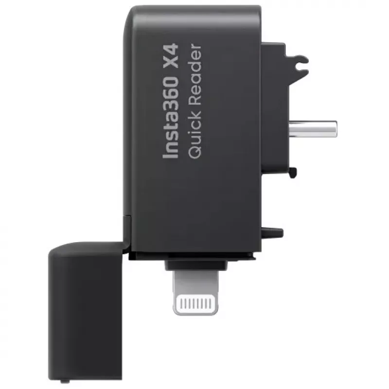 Kartenleser Insta360 X4 Quick Reader USB-Typ C Lightning Schwarz