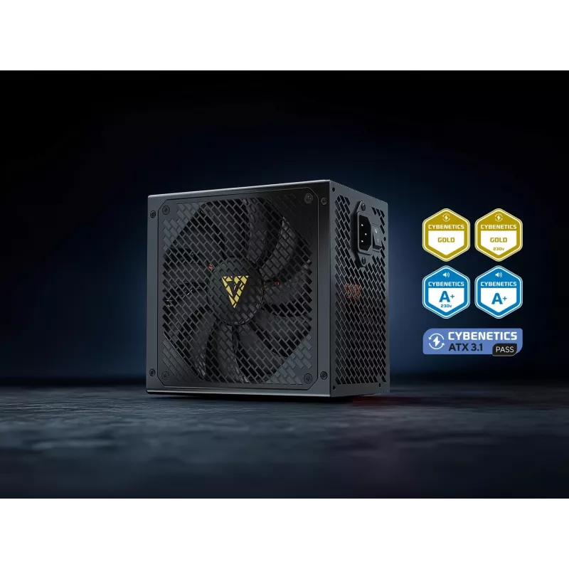 Netzteil MODECOM VOLCANO HEX GOLD 750W, 80 PLUS Gold, ATX 3.1, modular, 14 cm Lüfter