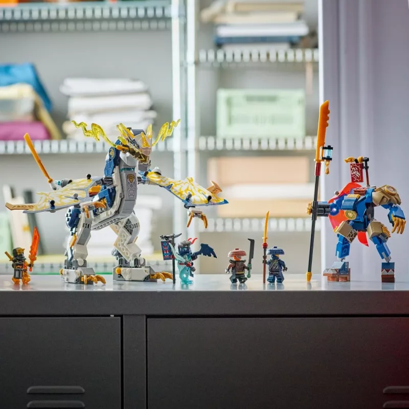 LEGO NINJAGO Set 71843 Rogue’s Mech Dragon Rider — 584 Teile, 4 Minifiguren, 190 mm Modellhöhe