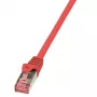 Logilink PrimeLine - Patchkabel - RJ-45 (M) - RJ-45 (M) - 2 m - SFTP, PiMF - CAT 6 - glatt, halogenfrei - Rot (CQ2054S)