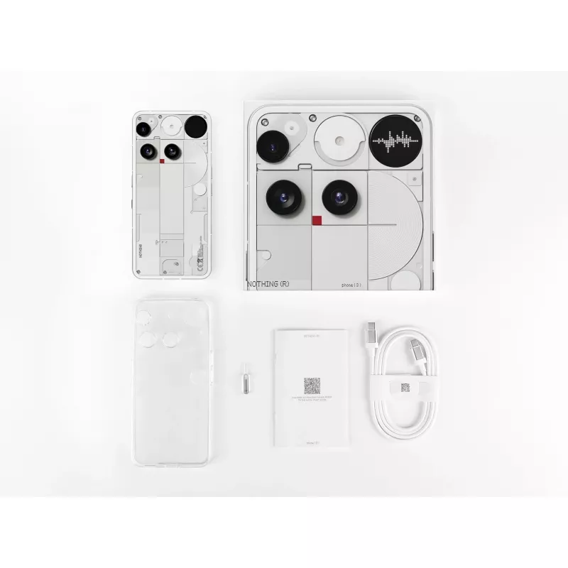 Nothing Phone (3) Weiß - 5G-Smartphone - Dual-SIM - RAM 12 GB / Interner Speicher 256 GB - OLED-Display - 6,67 Zoll (A10000023)