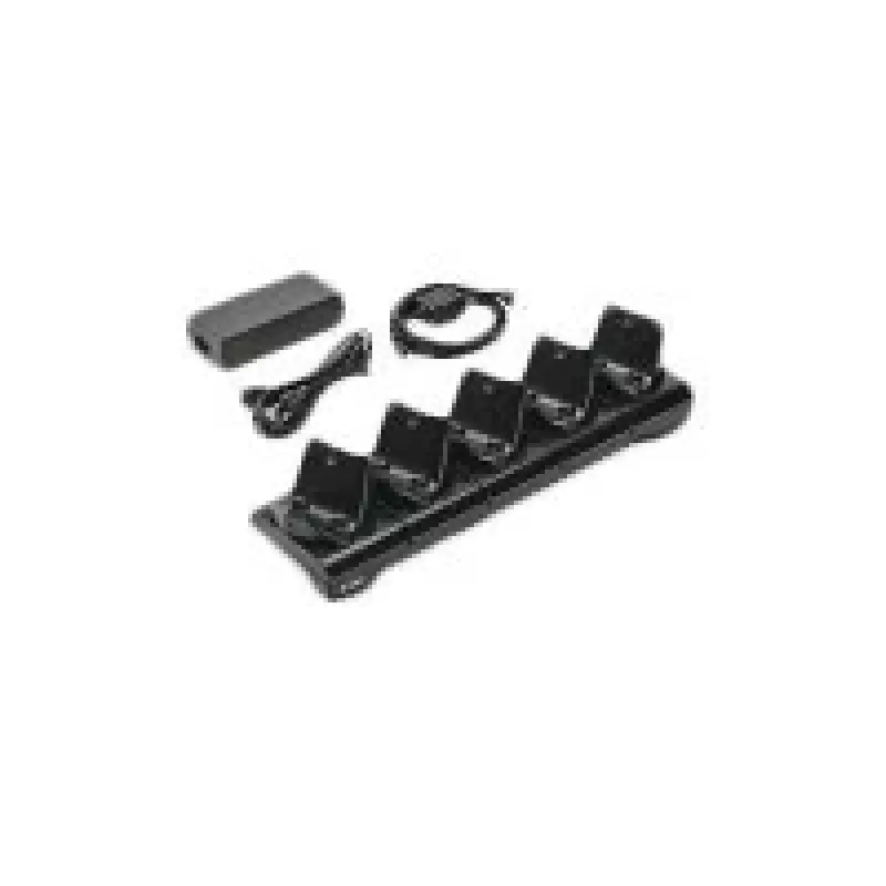 Batterieladegerät Zebra CRD-MPM-5SCHGEU1-01, Netzstrom, Innenbereich, Schwarz, inklusive DC-Kabel