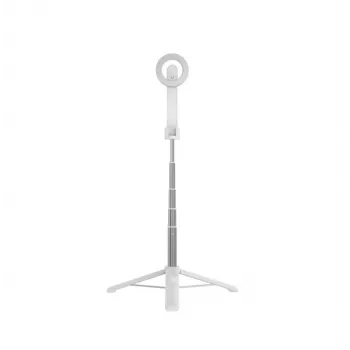 Selfie-Stick FIXED FIXSN-M-WH — faltbare Aluminiumstange mit Bluetooth, maximale Länge 72 cm, weiß