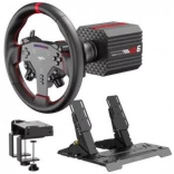 PXN VD6 Direct Drive Racing Bundle – 6Nm Wheel Base, W AS Steering Wheel & 3-Pedal-Set (PXN-VD6BUNDLE)