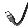 USB-Kabel Baseus Cafule 2m USB C Schwarz Grau