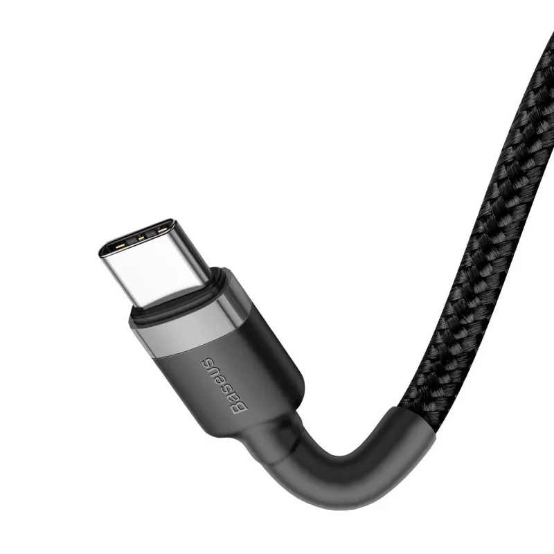 USB-Kabel Baseus Cafule 2m USB C Schwarz Grau