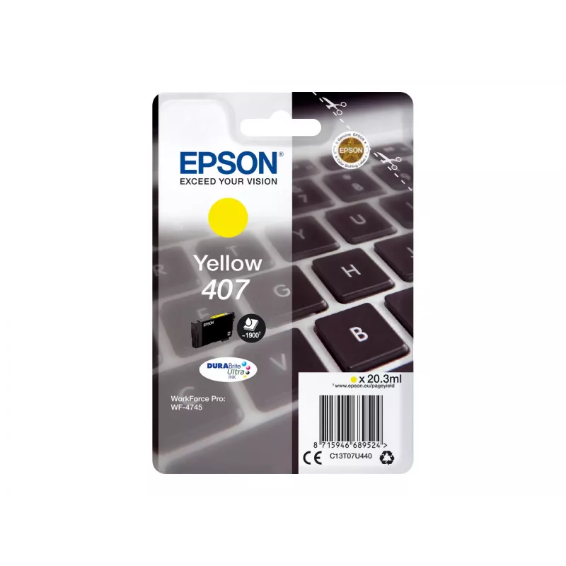 Epson WF-4745 Tintenpatrone 1 Stück Original High (XL) Yield Gelb