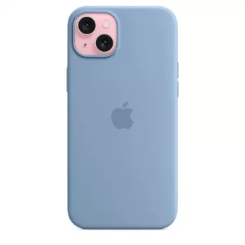 Apple iPhone 15 Plus Silikonhülle mit MagSafe - Winterblau