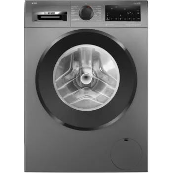 Bosch Waschmaschine | WGG244RFSN | Energieeffizienzklasse A | Frontlader | Waschkapazität 9 kg | 1400 U/min | Tiefe 59 cm | Breite 59,8 cm | Anzeige | LED | Grau