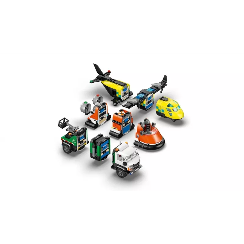 LEGO CITY 60505 Flugzeug, Service-LKW und Hovercraft