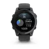 Garmin Fenix E 3,3 cm (1,3) AMOLED 47 mm Digital 416 x 416 Pixel Touchscreen Schwarz Wi-Fi GPS (Satellit)