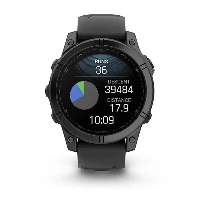 Garmin Fenix E 3,3 cm (1,3) AMOLED 47 mm Digital 416 x 416 Pixel Touchscreen Schwarz Wi-Fi GPS (Satellit)