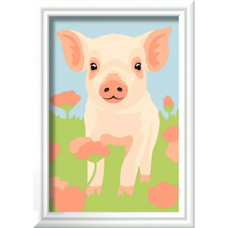 CreArt - süßes Haustierschwein, Malen