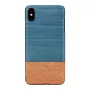 Smartphone-Hülle man and wood für iPhone X/XS — Denim Schwarz