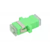 Glasfaseradapter Extralink SC/APC Singlemode Simplex mit transparenten Staubkappen, grün