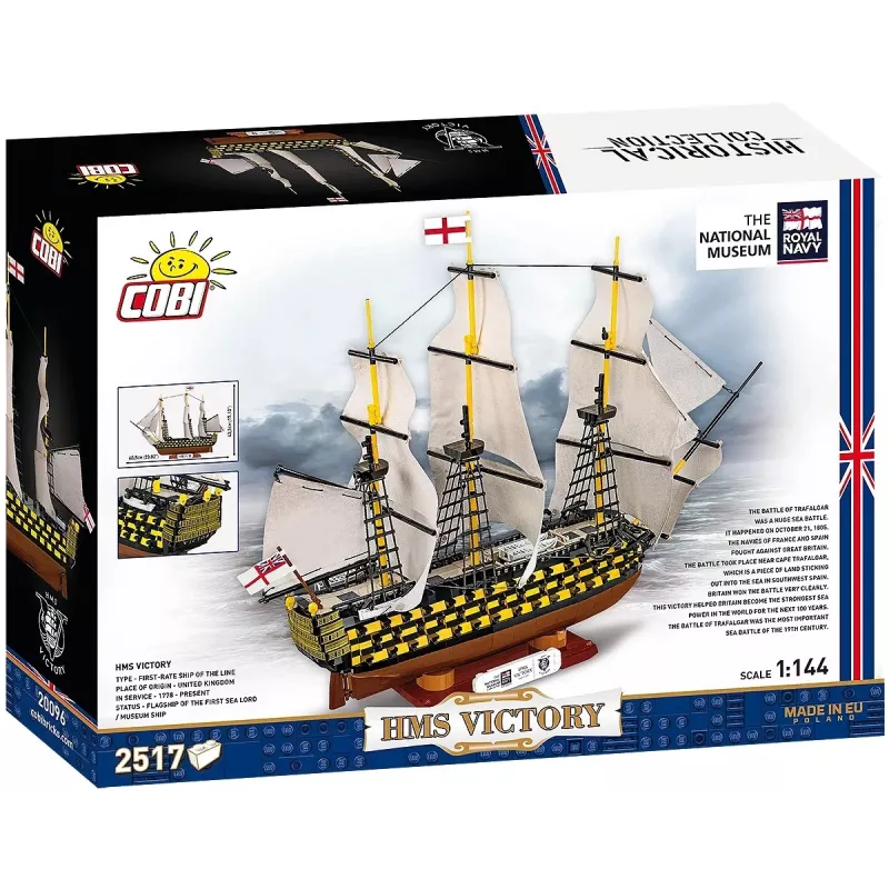 Bausatz Cobi HMS Victory — 2.517 Teile, detailliertes historisches Segelschiffmodell