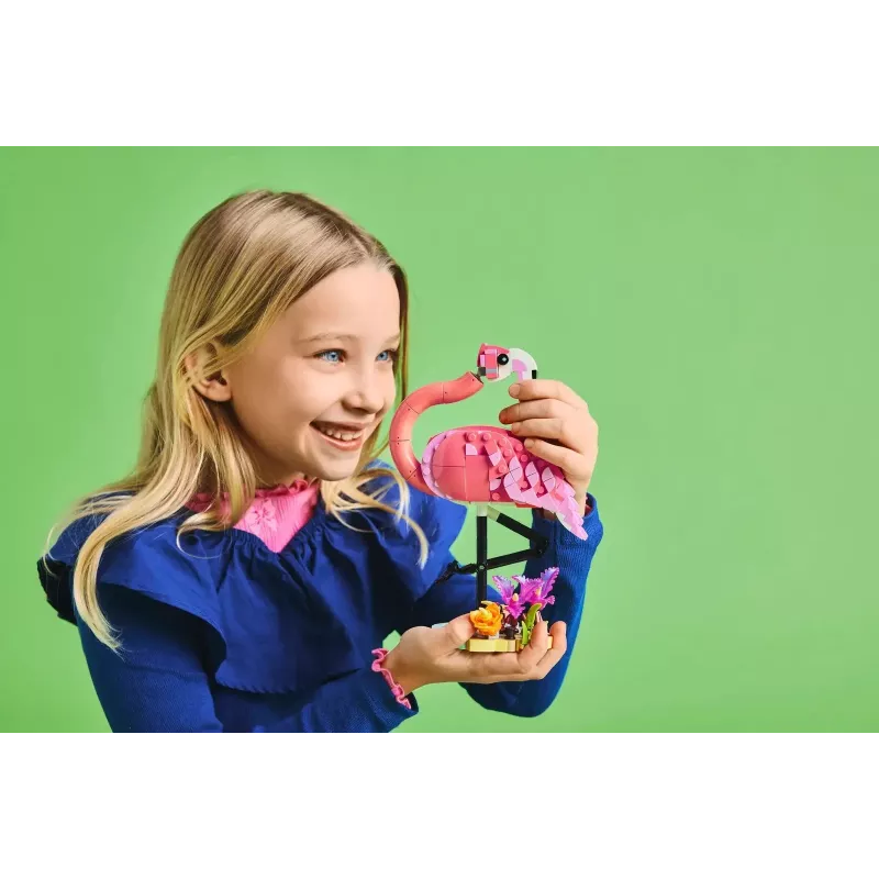 LEGO Creator 3-in-1 Pink Flamingo 31170 Bauset, 288 Teile, Höhe 230 mm, empfohlenes Alter 8+