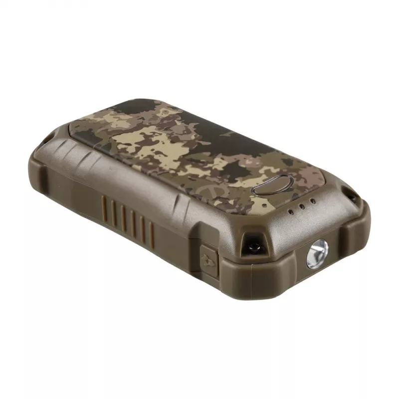 Elektroheizgerät Ocoopa UT3201 Camouflage — Tragbare Keramik-Raumheizung mit 10.000-mAh-Powerbank und bis zu 18 Stunden Betrieb