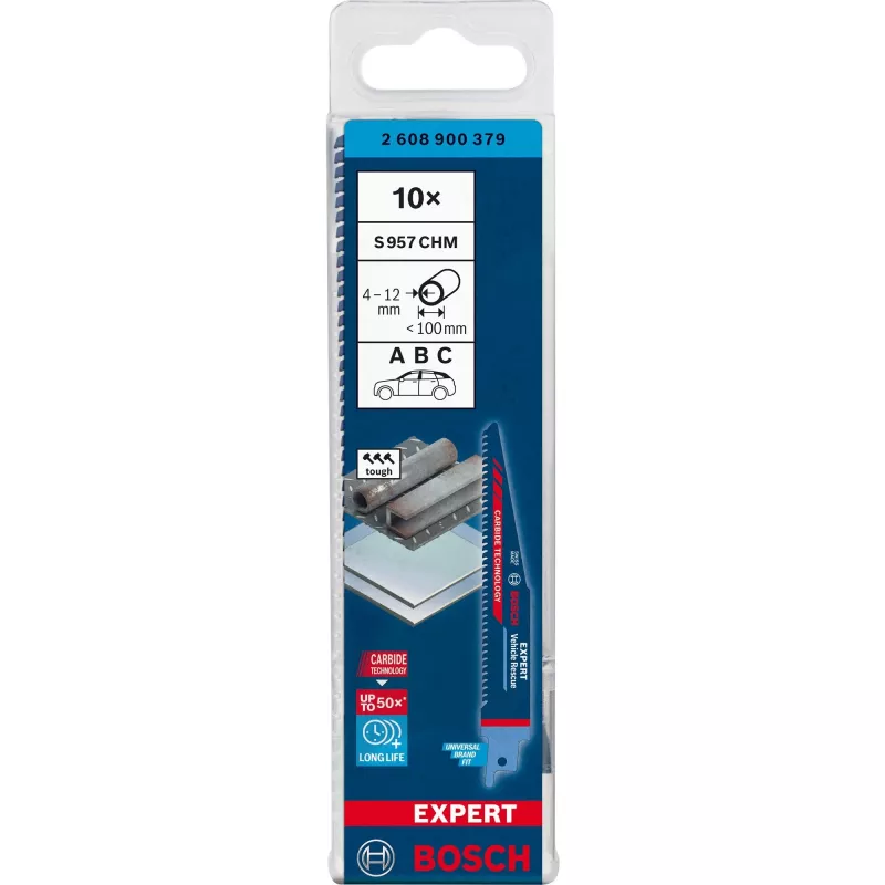 Bosch Expert 2608900379 Säbelsägeblatt aus Kohlenstoffstahl (HCS) 10 Stk.