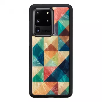 Schutzhülle iKins für Samsung Galaxy S20 Ultra, Mosaik Schwarz