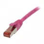 Patchkabel RJ45 - CAT6 250Mhz - 1,0m Magenta - S-STP(S/FTP) - TPE/LSZH(Superflex) - Synergy 21 -