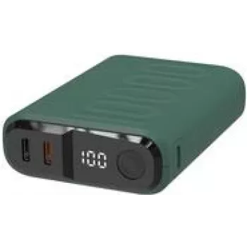 Powerbank RealPower PB-10000C PD+ 3x Type-C, Dark Green (458439)