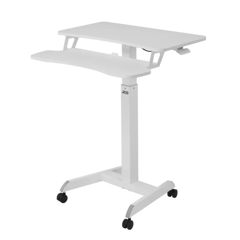 Mobile Arbeitsstation mit Höhenverstellung und Doppelplattform Ergo Office