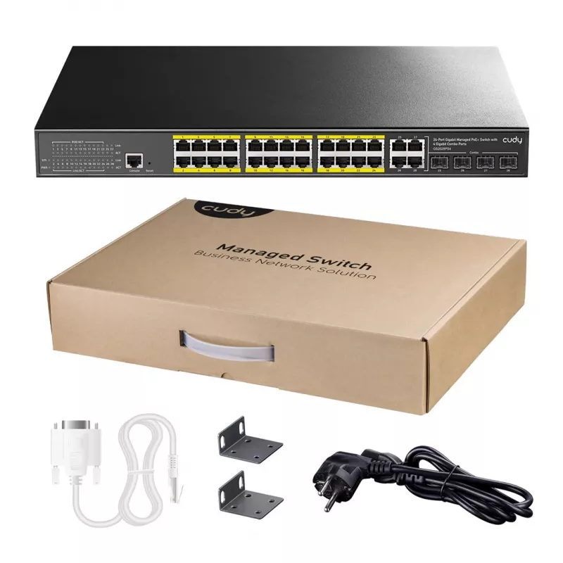 Managed Switch Cudy GS2028PS4 L2 Gigabit Ethernet 24 Ports PoE