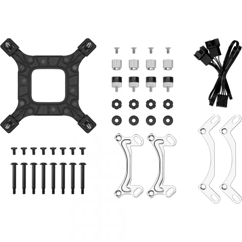 All-in-One-Flüssigkeitskühler DeepCool LE240 V2 240mm, 2x120mm Lüfter, Hydrauliklager, AM5-Unterstützung, 41 cm Schläuche, Schwarz