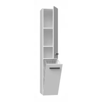 Badezimmerschrank NEL IV 31x30x174 cm, mattweiß
