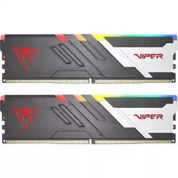 DIMM 64 GB DDR5-6000 (2x 32 GB) Dual-Kit, Arbeitsspeicher schwarz, PVVR564G600C30K, Viper Venom RGB, INTEL XMP, AMD EXPO