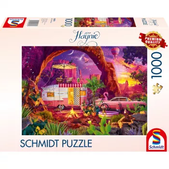 Jigsaw Puzzle schmidt spiele Jeff Haynie — Camping Paradise in the Desert, 1000 Teile, MPN 58574
