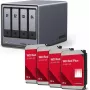 UGREEN NAS HDD Kit DXP4800 Plus+ mit 4 x Western Digital WD80EFPX 8 TB-Festplatten (Modell 35261 & 4x WD80EFPX)