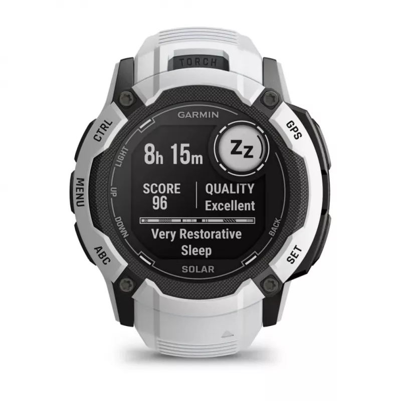 Garmin Instinct 2X Solar 2,79 cm (1,1) MIP 50 mm Digital 176 x 176 Pixel Touchscreen Weiß GPS (Satellit)