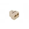 Lanberg AD-RJ45-2RJ45-OU Netzwerk-Splitter Beige