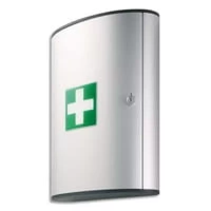 Durable 197323 Erste-Hilfe-Kasten L, Aluminium, silber