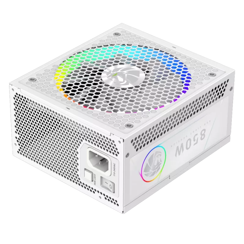 Gamemax Netzteil, 80 PLUS, Gold | RGB 850G WH | 850 W