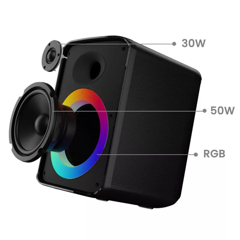 Tragbarer Lautsprecher Tellur Bluetooth Speaker Buzz, Schwarz