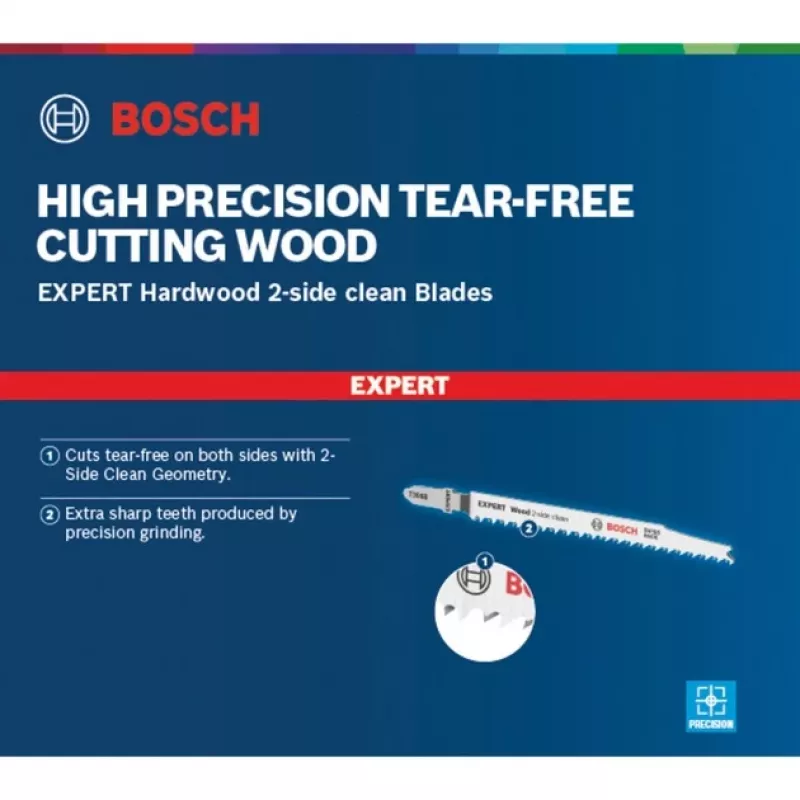 Bosch 2 608 900 550 Stichsäge-/Dekupiersäge-/Säbelsägeblatt Stichsägeblatt Hochkohlenstoffstahl (HCS) 3 Stück