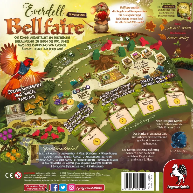 Everdell: Bellfaire, Brettspiel-Erweiterung