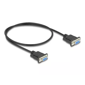 DeLOCK 86822 Serielles Kabel Schwarz 0,5 m DB-9