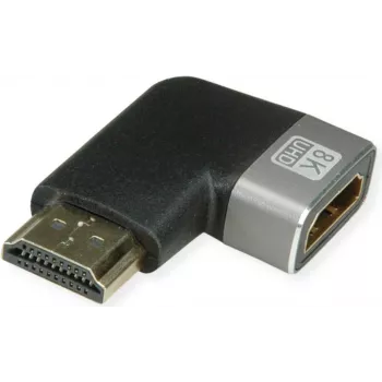ROLINE HDMI 8K Adapter 90° gewinkelter Stecker/Buchse - Adapter (12.03.3251)