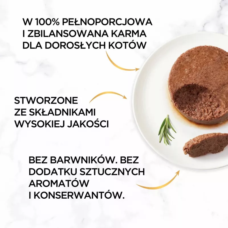 GOURMET Gold Rind – Nassfutter für Katzen – 85 g
