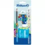 Pelikan Lernbleistift Set Combino BS, Radierer, Spitzer, Blau (821605)