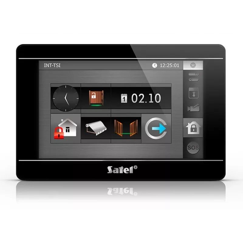 Touchscreen-Bedienteil SATEL INT-TSI-B 7-Zoll LCD-Wandbedienfeld für Sicherheitssysteme