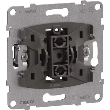 Legrand SEANO Einsatz 765006 Wechselschalter 10AX Push-In Klemmen (765006)