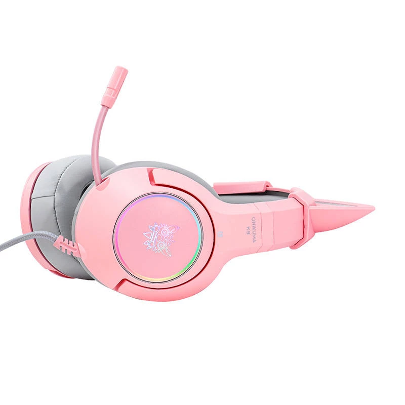 Headset Onikuma K9 Pink RGB Gaming-Headset
